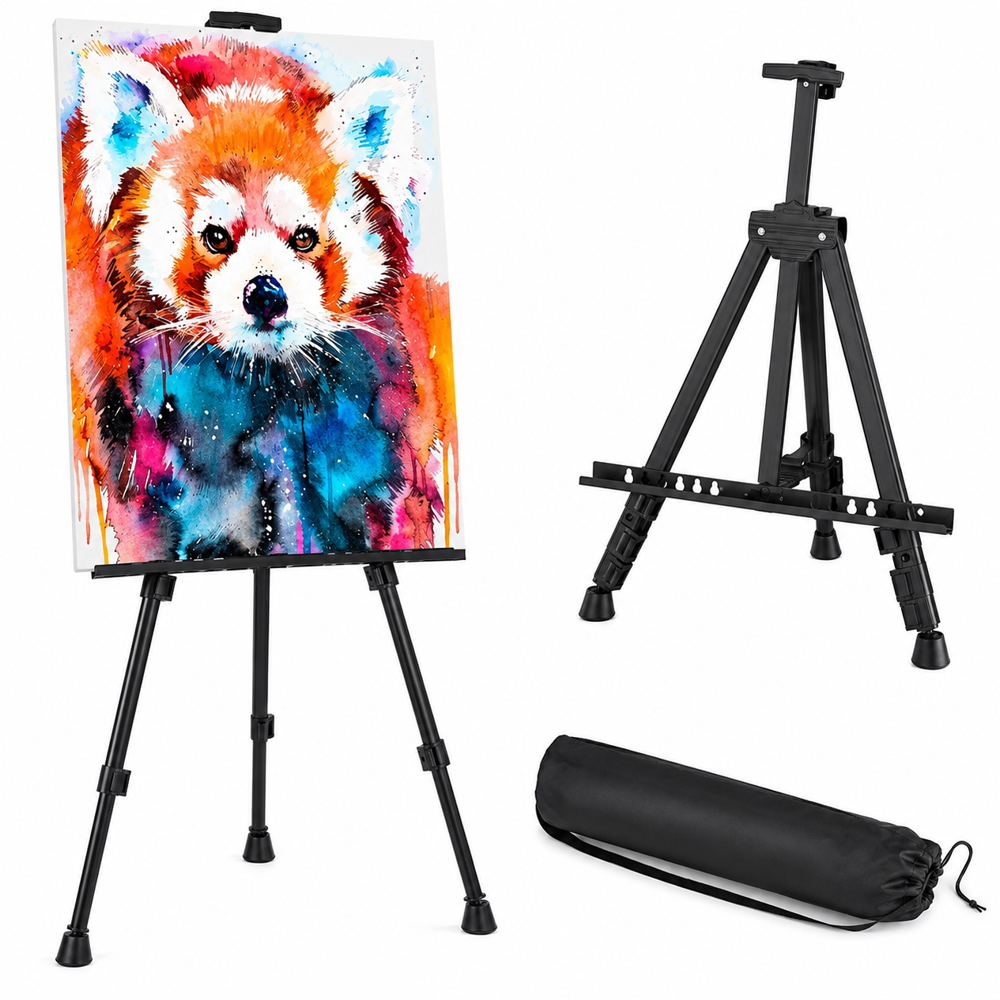 Adjustable tripod easel stand