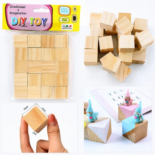 Wooden Cube Plain