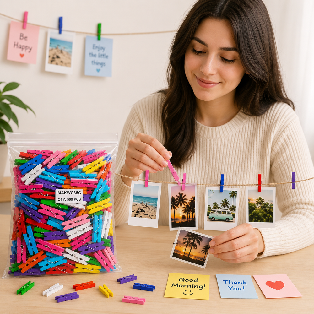 Color Wooden Clips