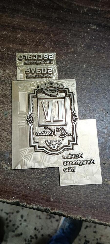 Brass foiling block block