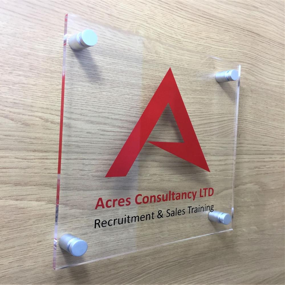 Acrylic Name Plate - Application: Outdoor