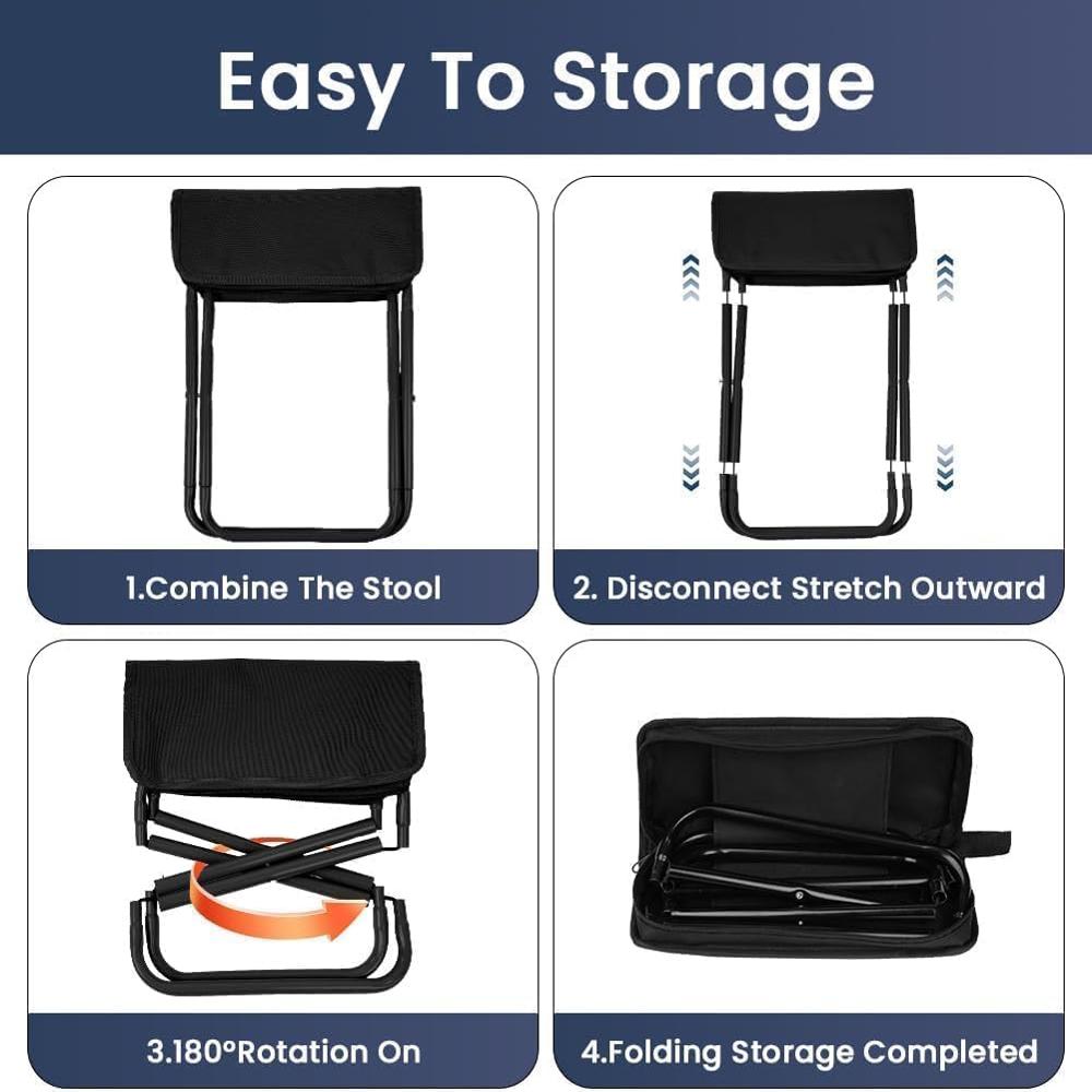 Folding Stool With Pouch