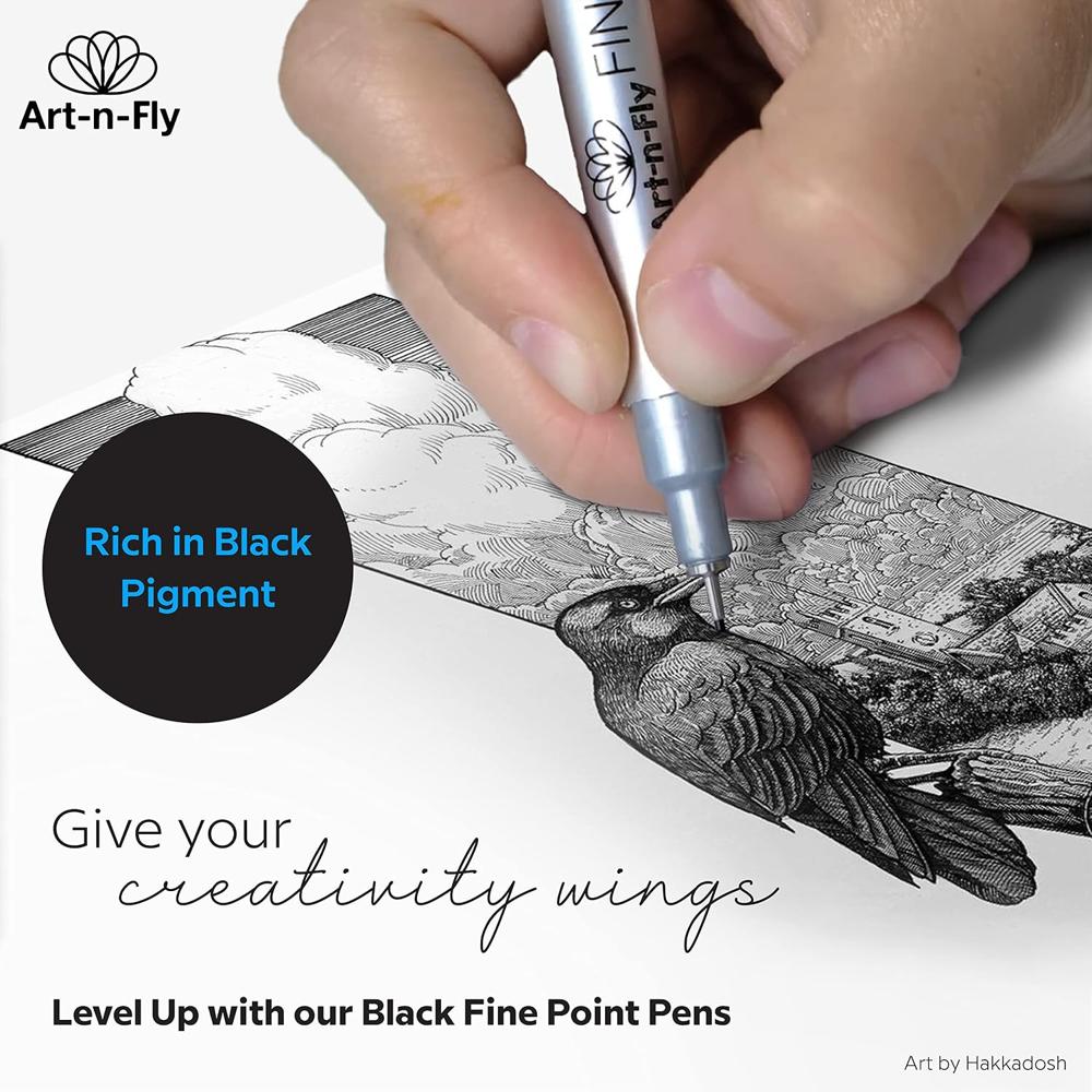 9 Pcs Pigment Liner Pen