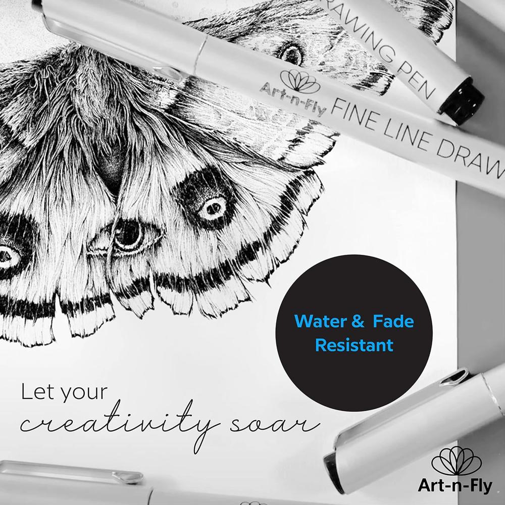 9 Pcs Pigment Liner Pen