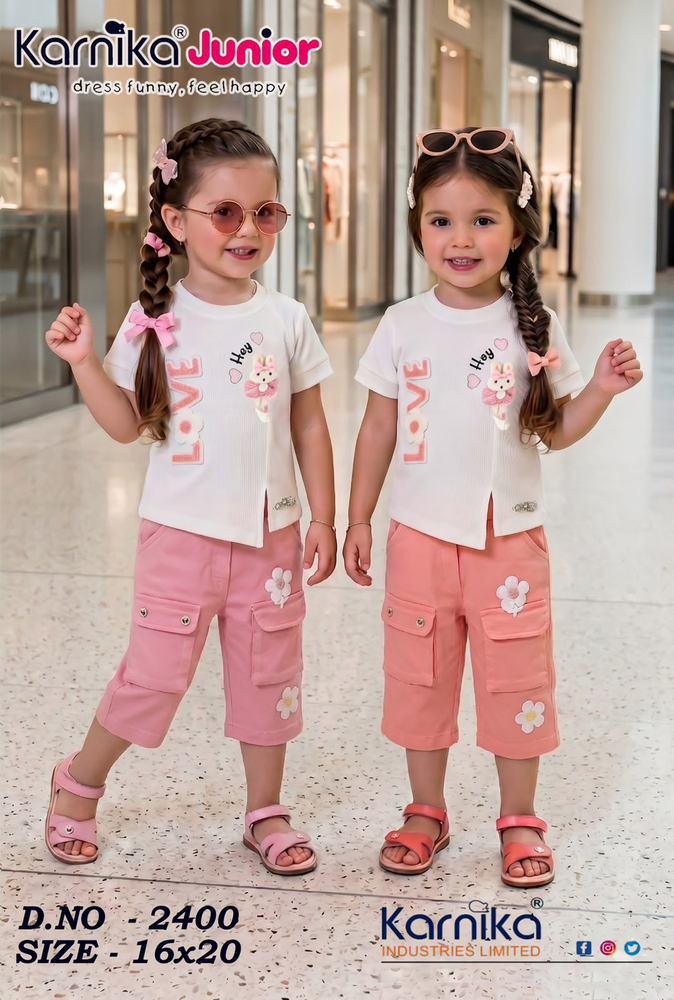 Girls Capri With Top