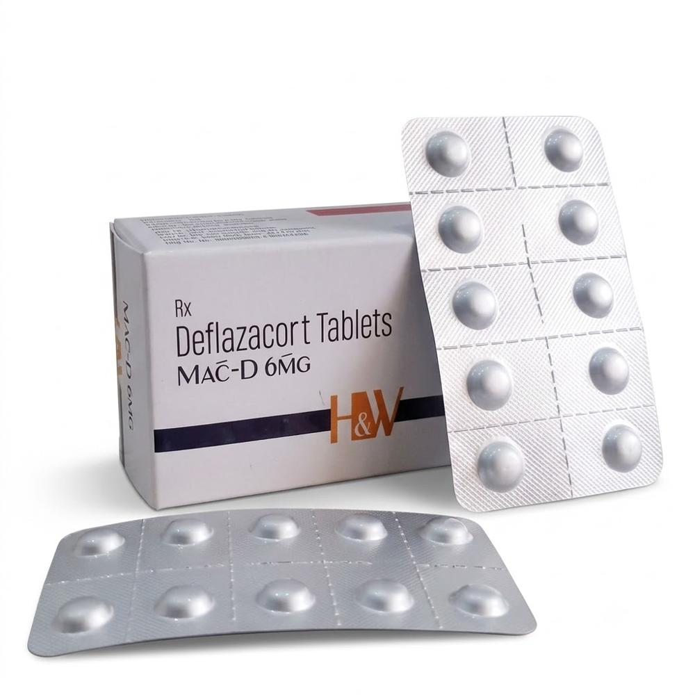 MAC-D 6MG Deflazacort Tablets 