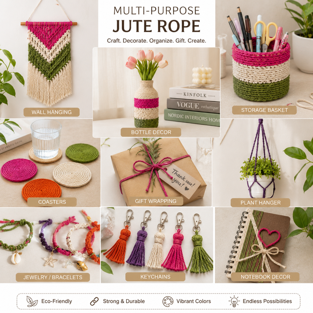 Jute Rope Multicolor