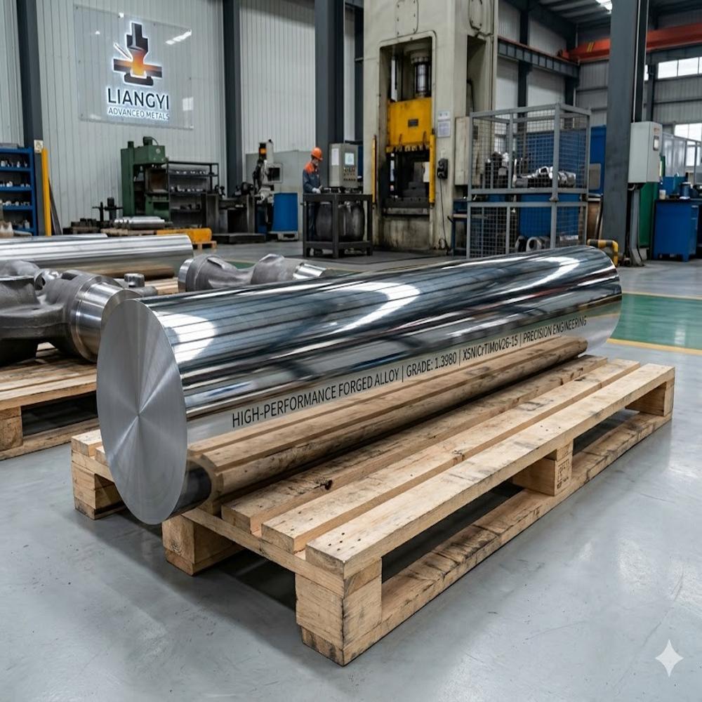 1.3980 X5Nicrtimov26-15 Non-Magnetic Ph Austenitic Forgings For Turbine Discs Retaining Rings & Nuclear Pump Parts Rings Bars Jiangsu Liangyi - Color: Silver
