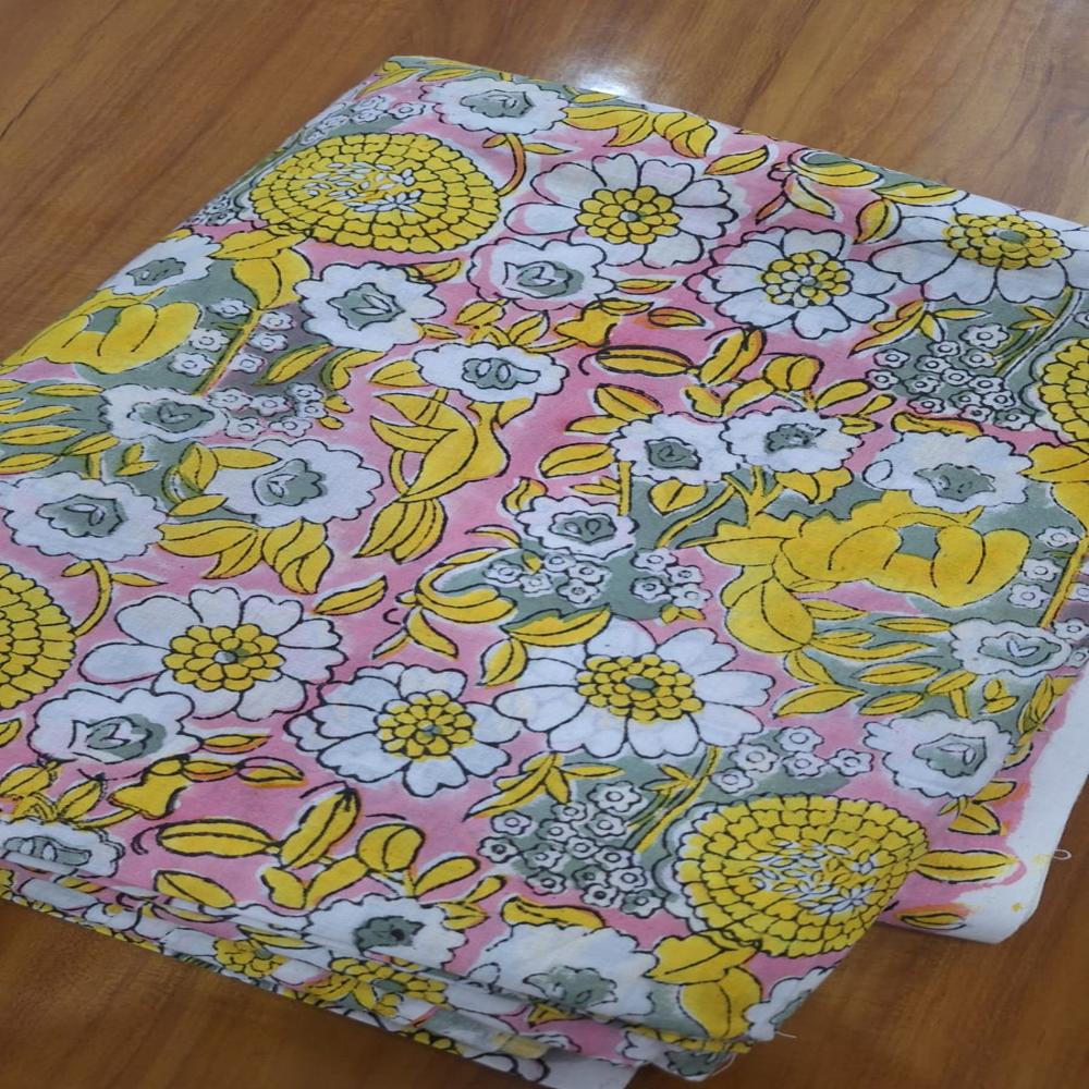 Hand Block Pre-Washed, Ready to Stitch Print Fabric