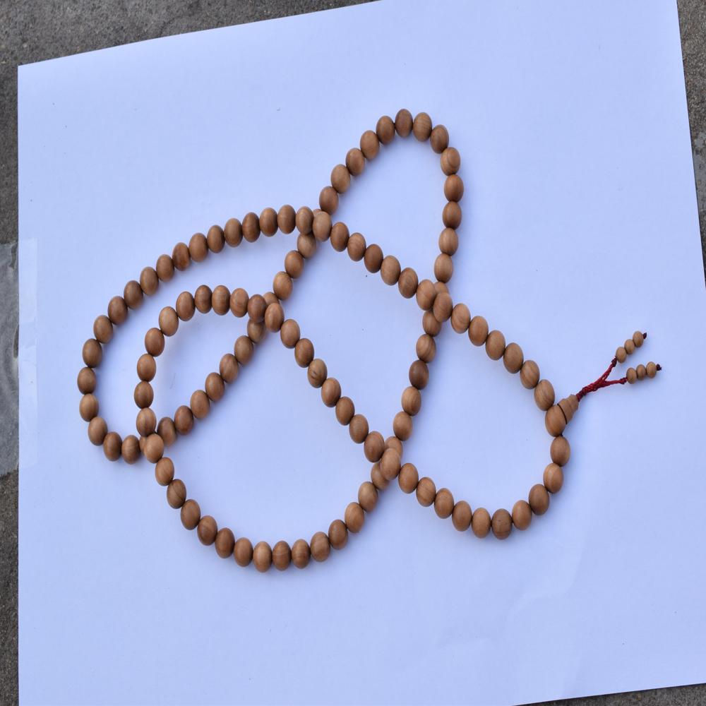 Natural Wood Color Sandalwood japamala