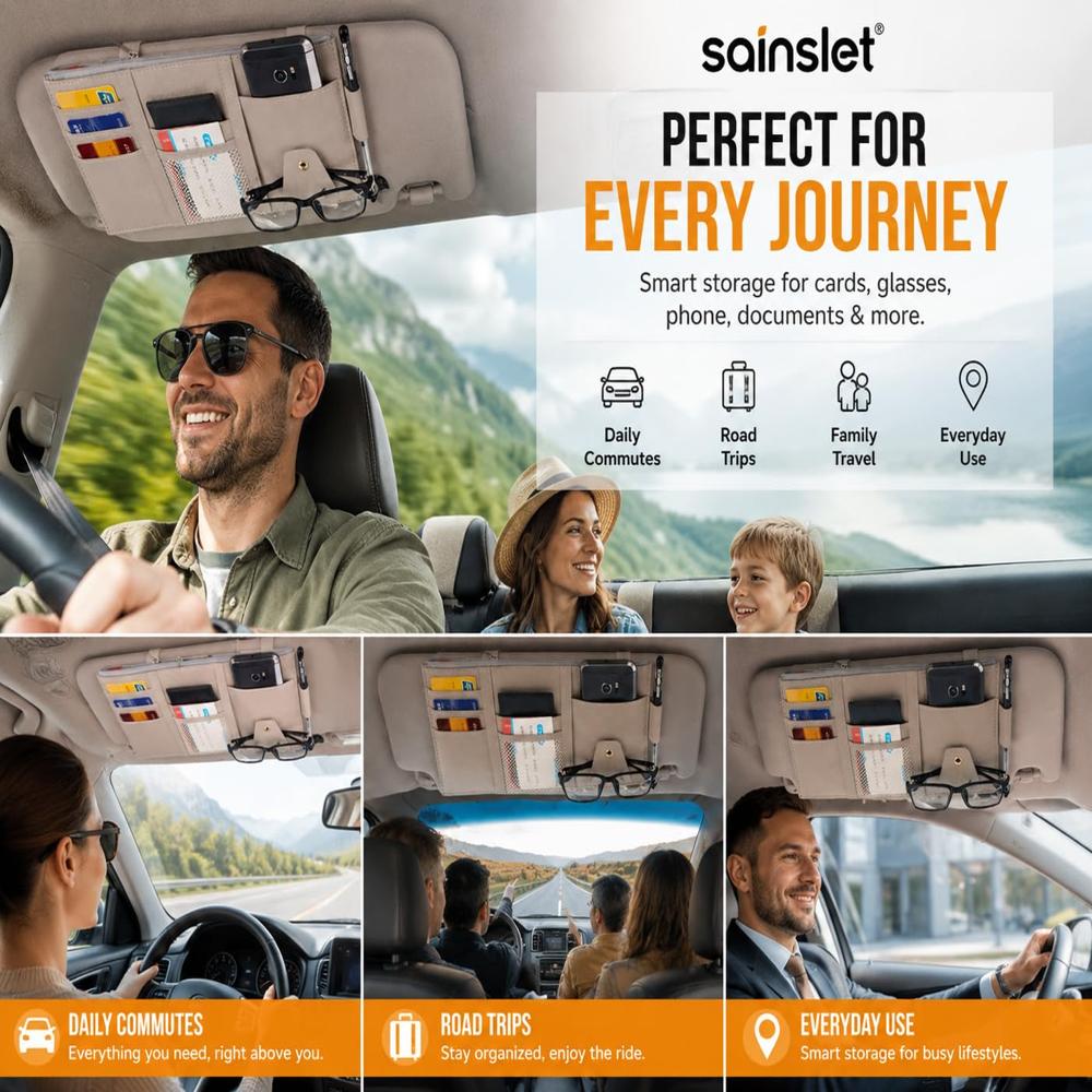 Car Sun Visor Organizer