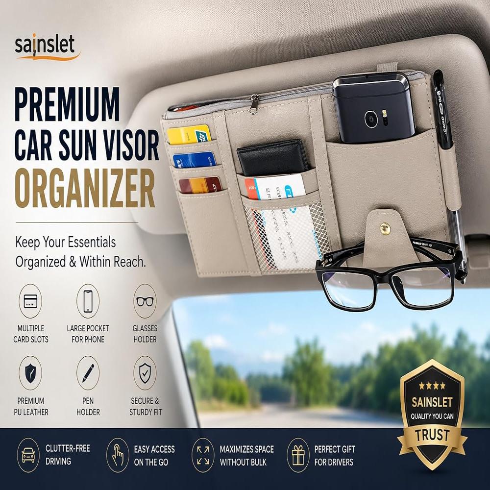 Car Sun Visor Organizer