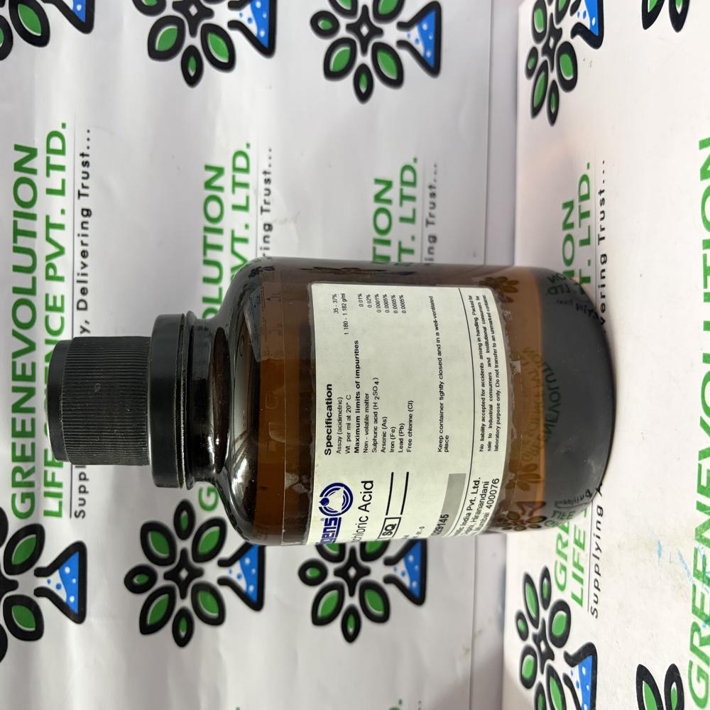 Hydrochloric Acid 500ml Qualigens