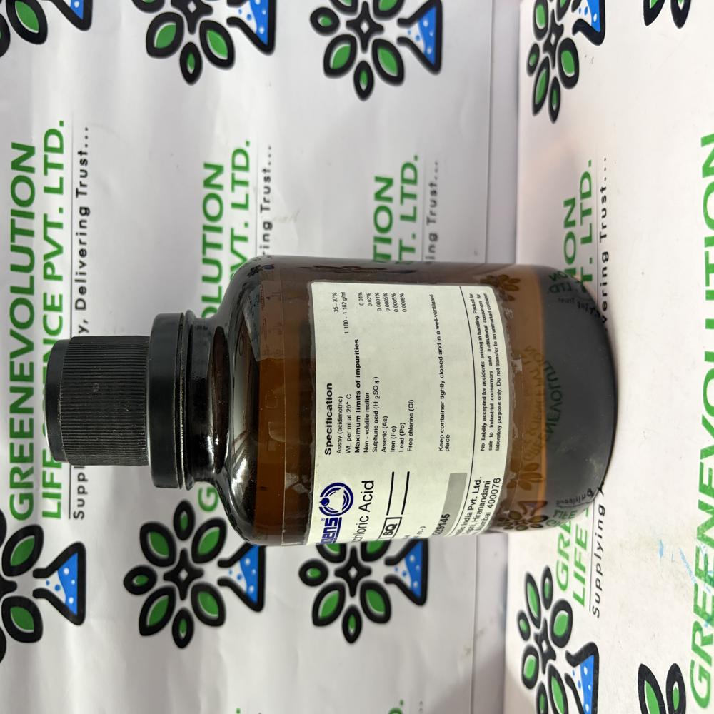 Hydrochloric Acid 500ml Qualigens