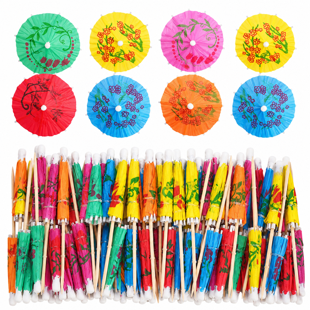 Mini Paper Cocktail Umbrellas