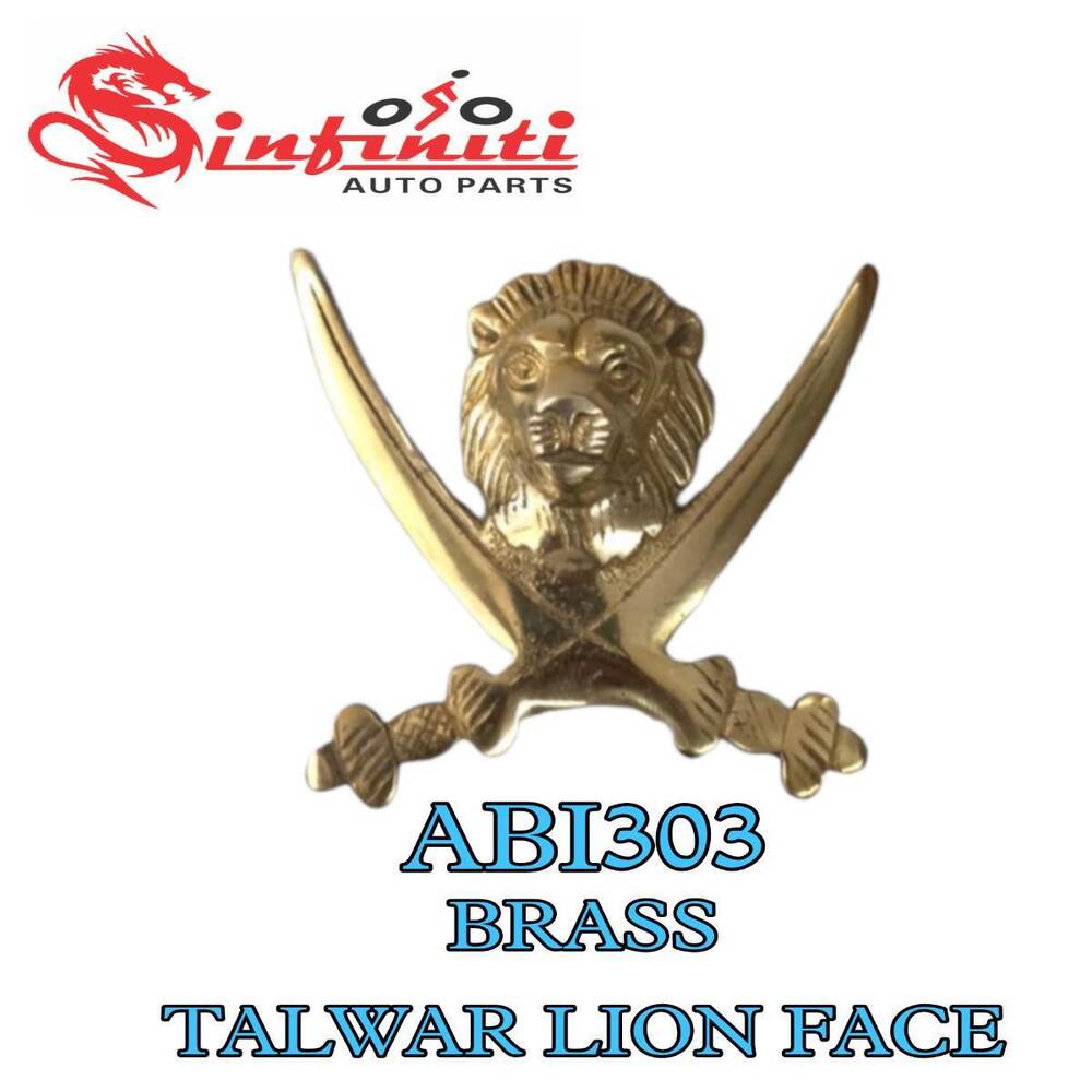 ABI303 Lion Face Brass Talwar