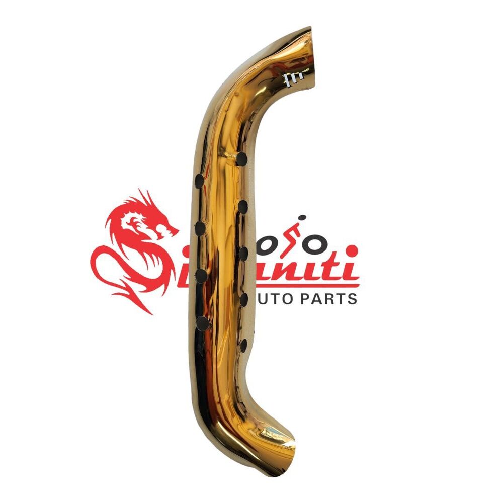 Bike Gold Bend Pipe Heat Shield