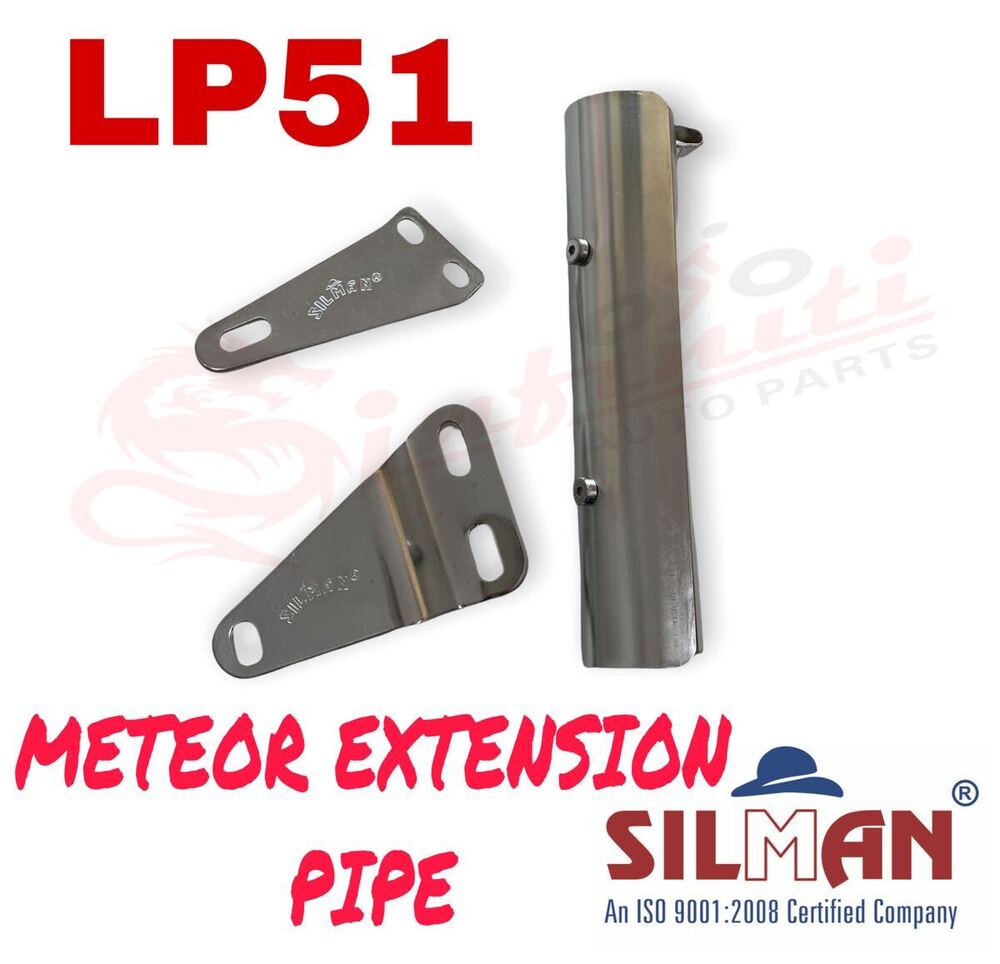 LP51 Meteor Extension Chrome Bend Pipe