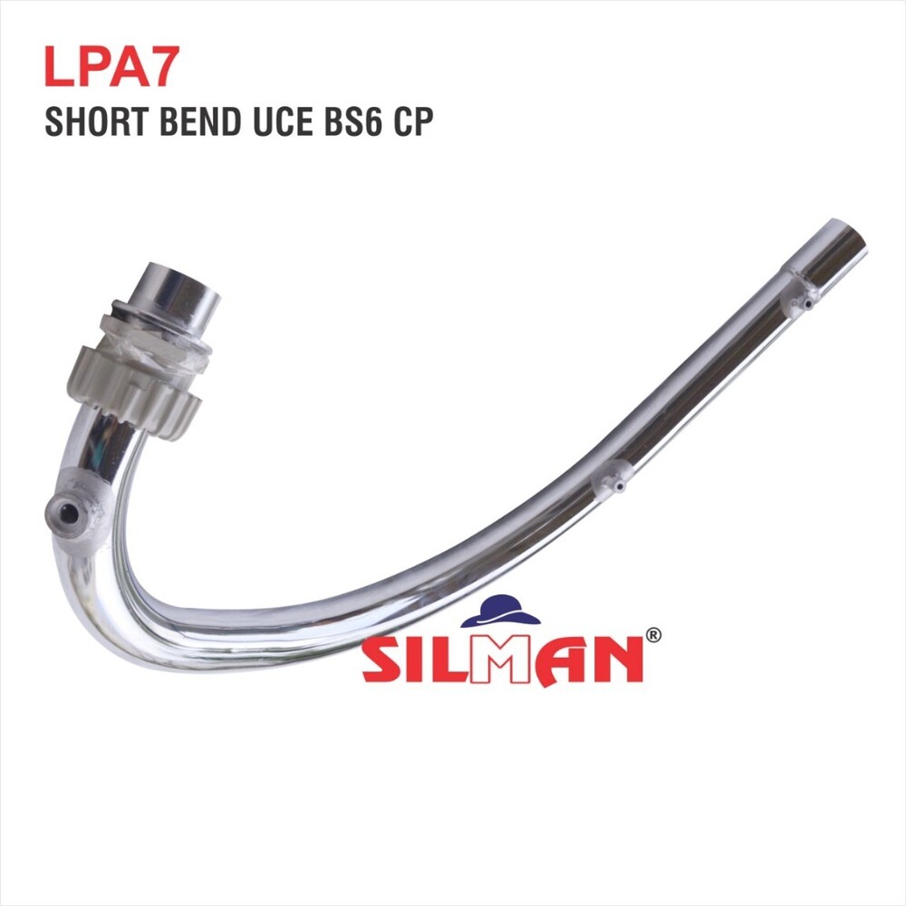 LPA7 Short BS6 Chrome Bend Pipe