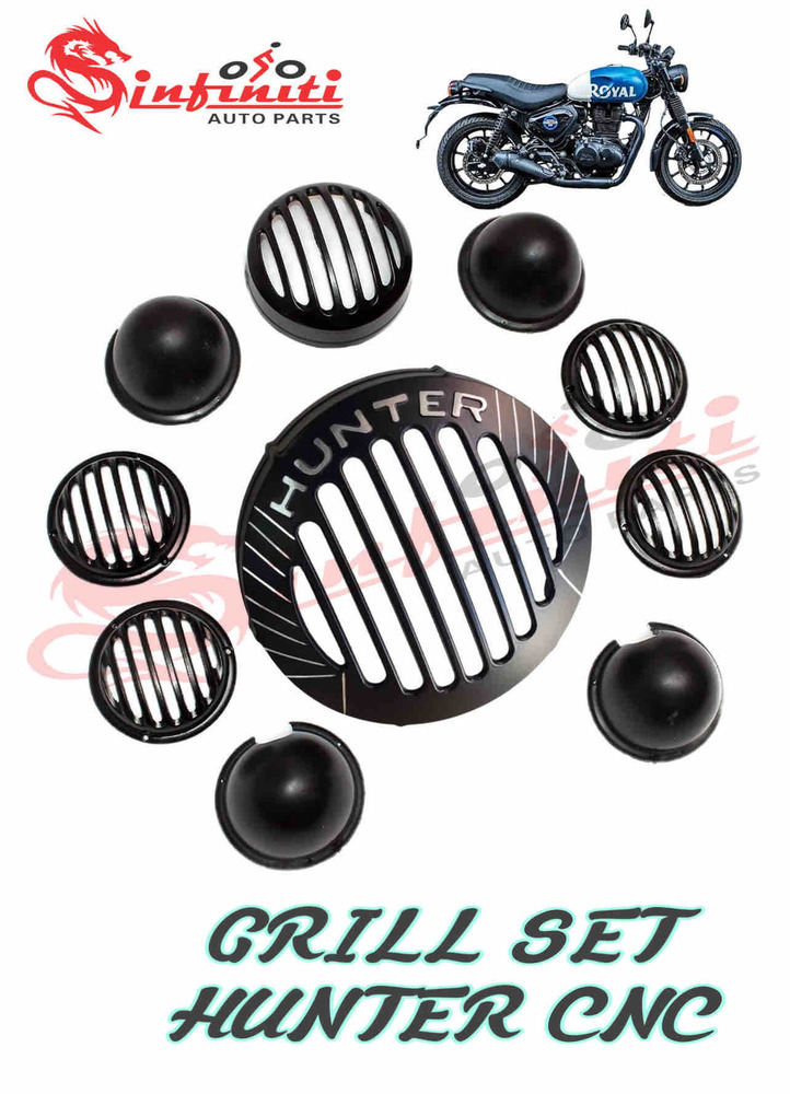 Royal Enfield Hunter CNC Grill Set