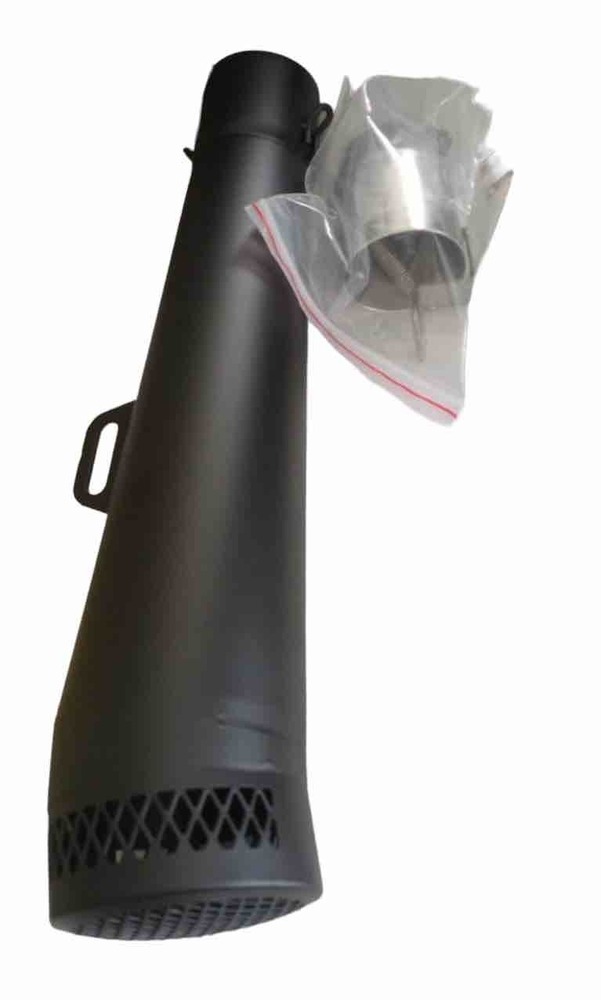 Black Megaphone Style Motorcycle Exhaust