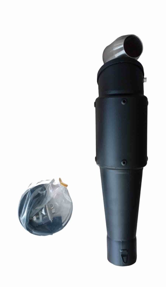 Matt Black Motorcycle Exhaust