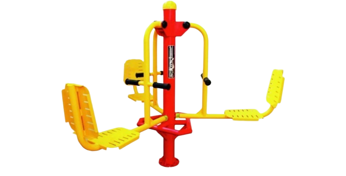 Outdoor Gym Koxtons Regular Steel Triple Sit Pedal