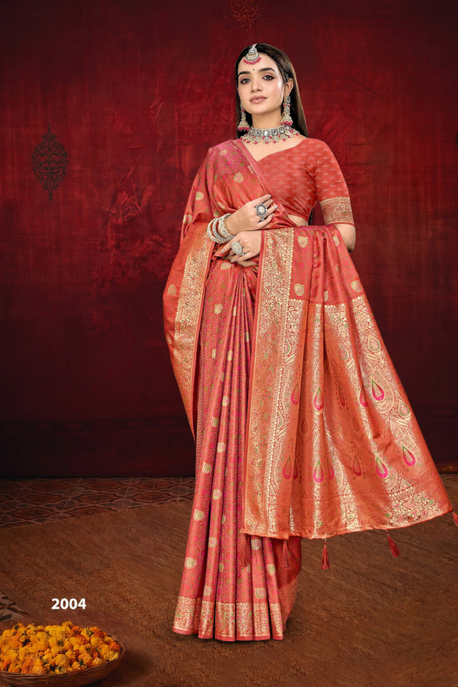 Hari Pari Satin Saree