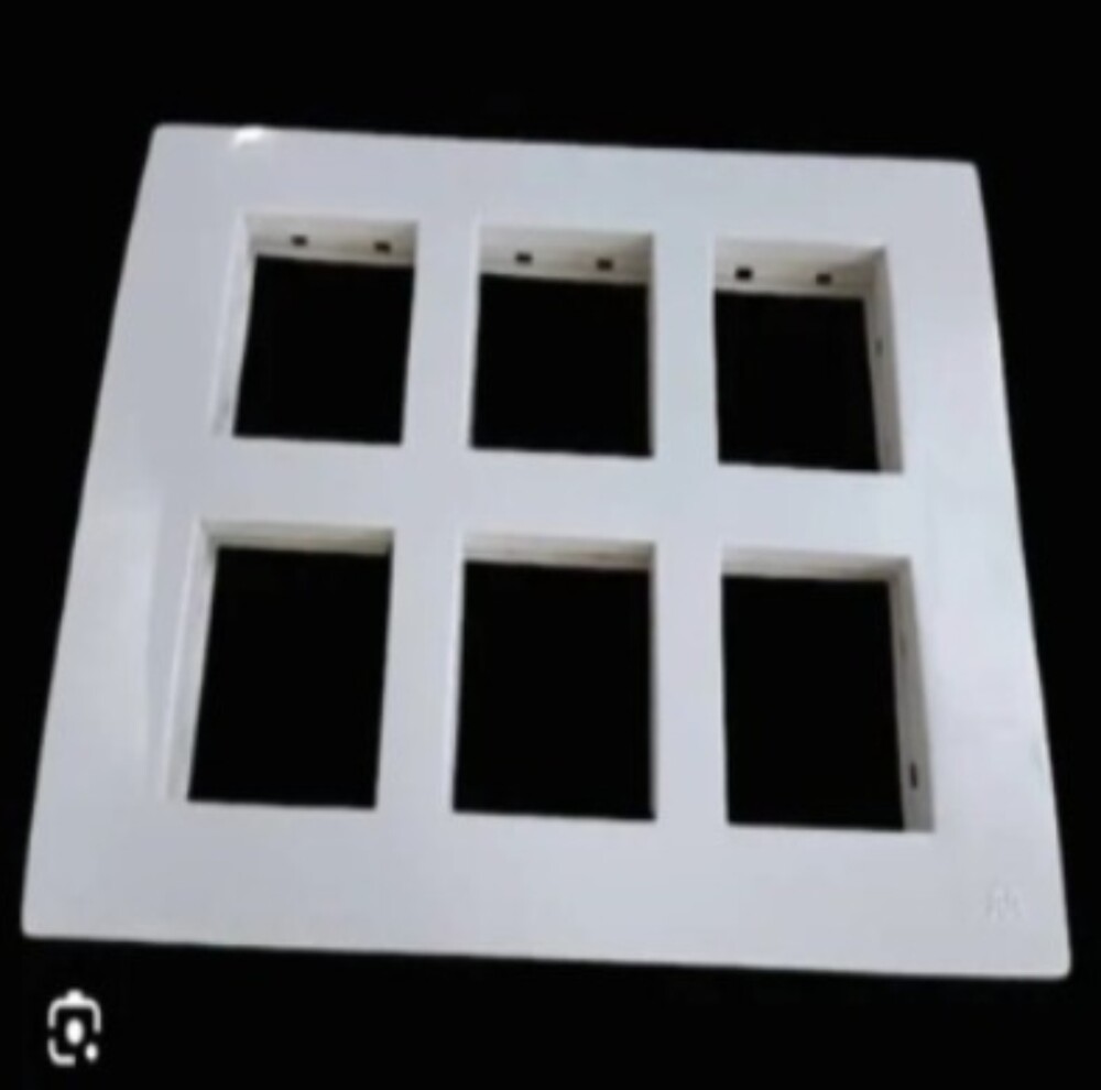 12 Module Pvc Modular Switch Plate - Color: White