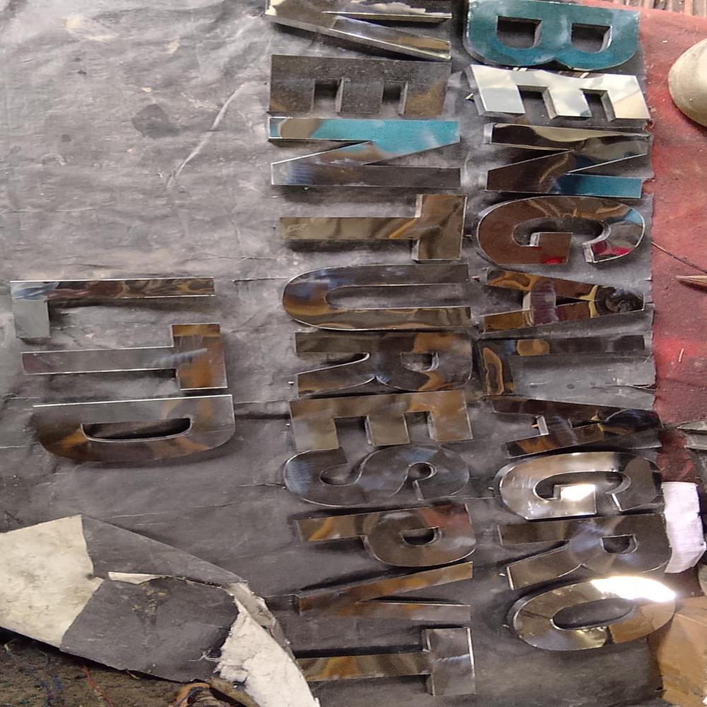 Steel letter