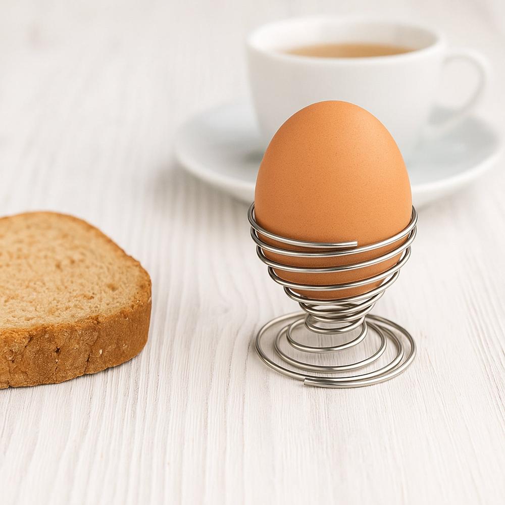 Stainless Steel Spring Egg Cup Holder (1 Pc) - Application: As Per Product Requirement