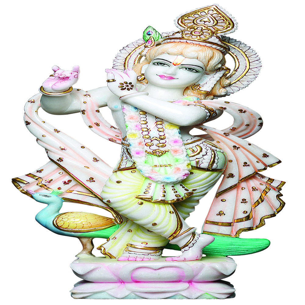 Marble Krishna Statue