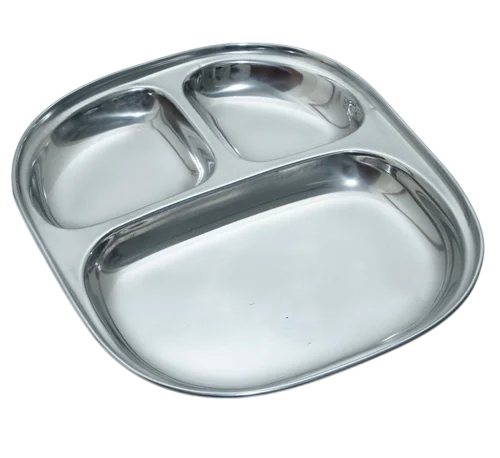 3 In 1 SS Compartment Plate