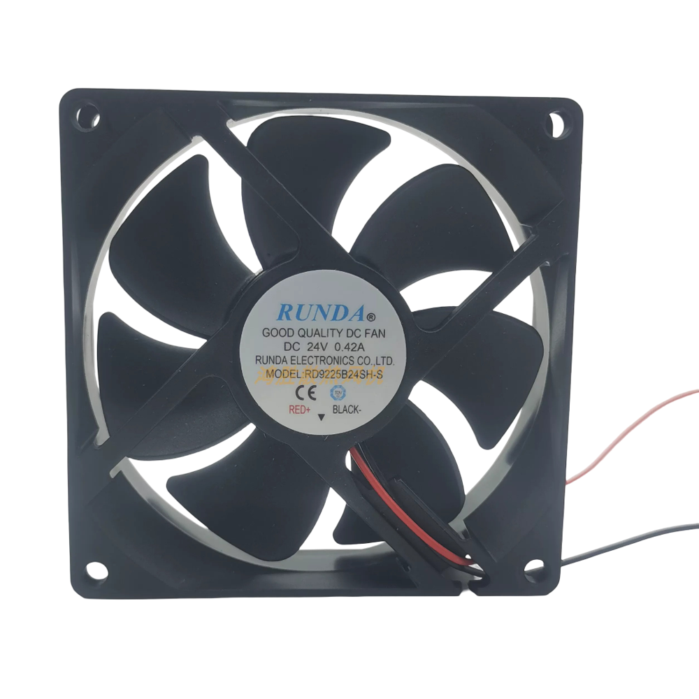 Runda Rd9225B24Sh-S Axial Cooling Fan - Color: Black
