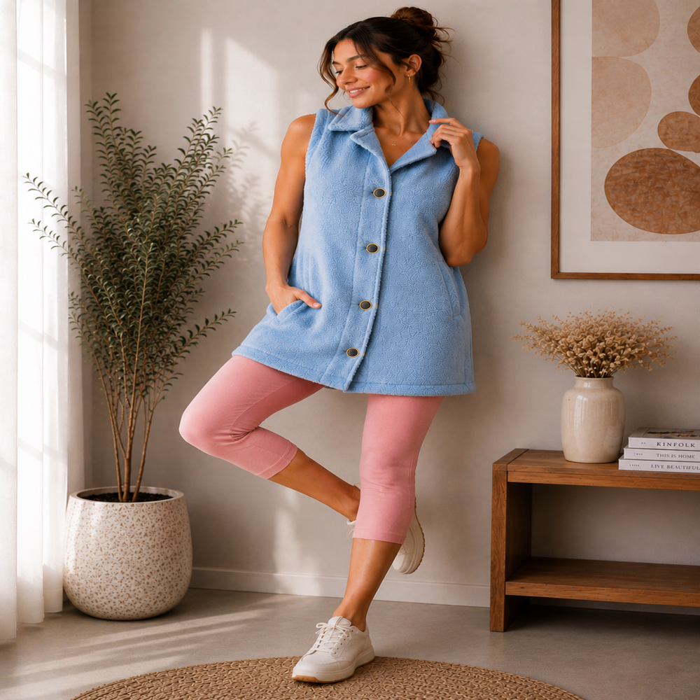Export Surplus Cozy Sky Blue Winter Vest
