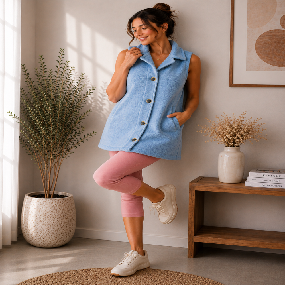 Export Surplus Cozy Sky Blue Winter Vest
