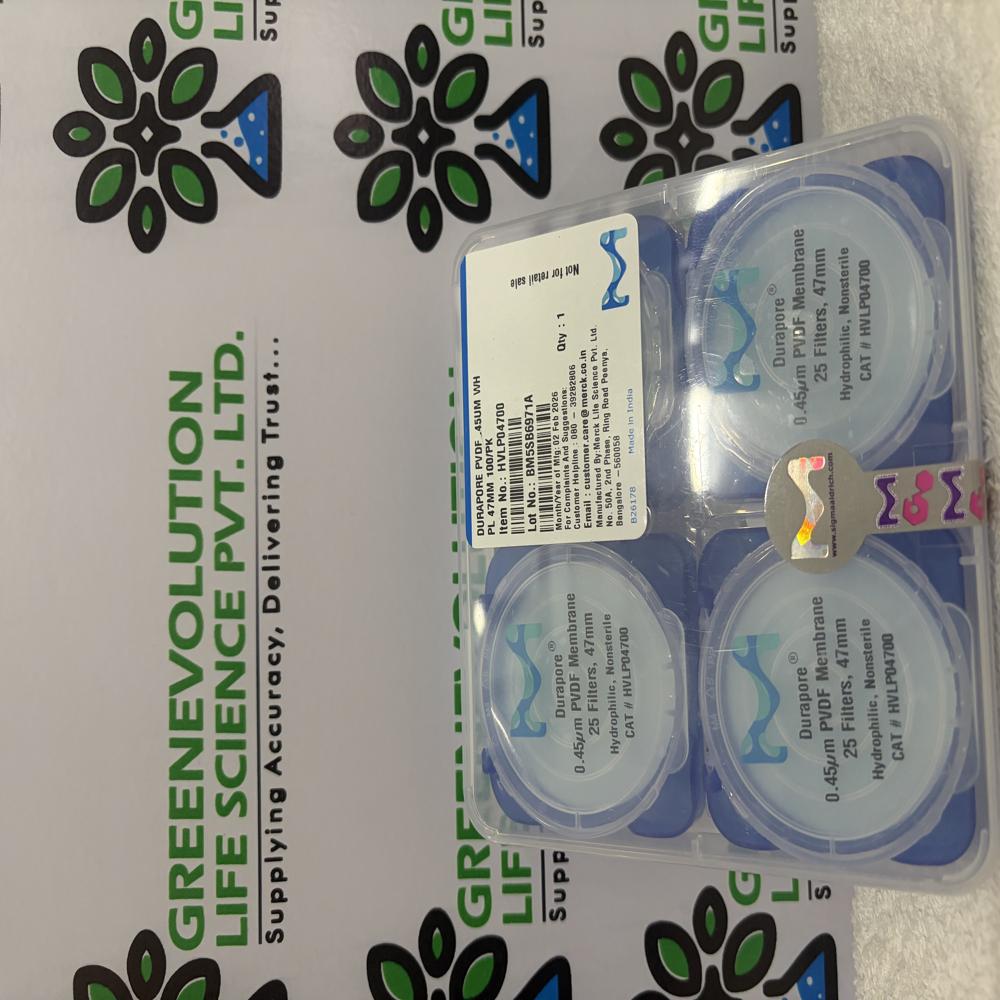 Hvlp04700 Durapure Pvdf Filter paper 45um diameter 47mm