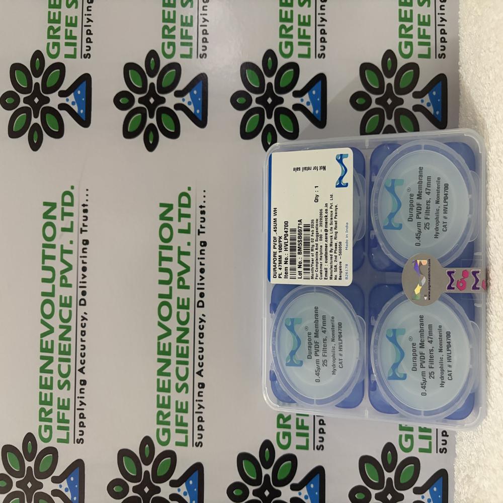 Hvlp04700 Durapure Pvdf Filter paper 45um diameter 47mm