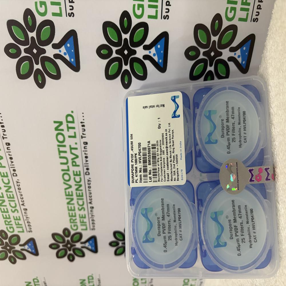 Hvlp04700 Durapure Pvdf Filter paper 45um diameter 47mm