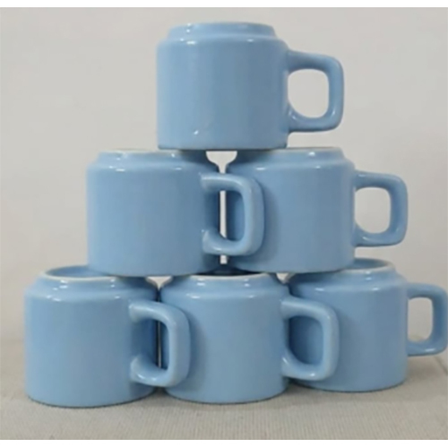 Plain Blue Tea Cup