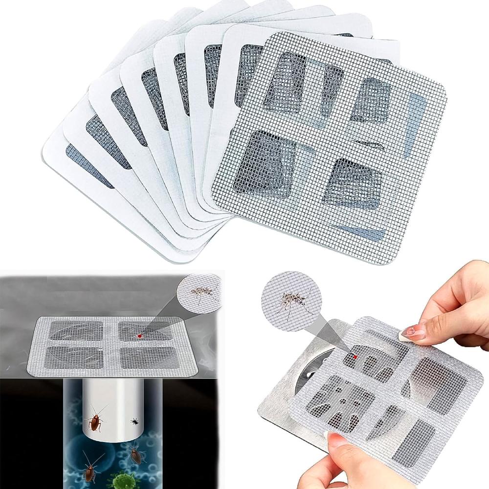 Window Screen Mesh Hole Repair Kit Patch Adhesive (10X10 Cm / 10 Pcs Set) - Application: As Per Product Requirement