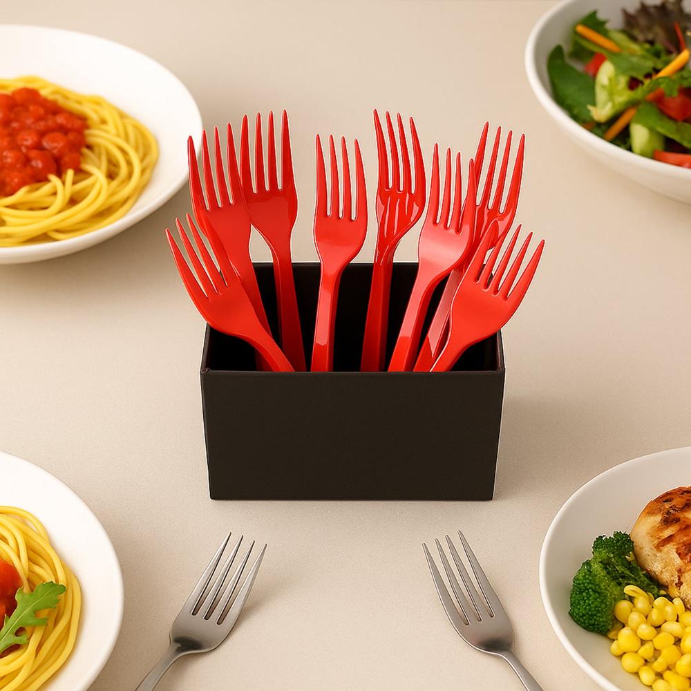 Premium Disposable Plastic Forks (8 Pc) - Application: As Per Product Requirement