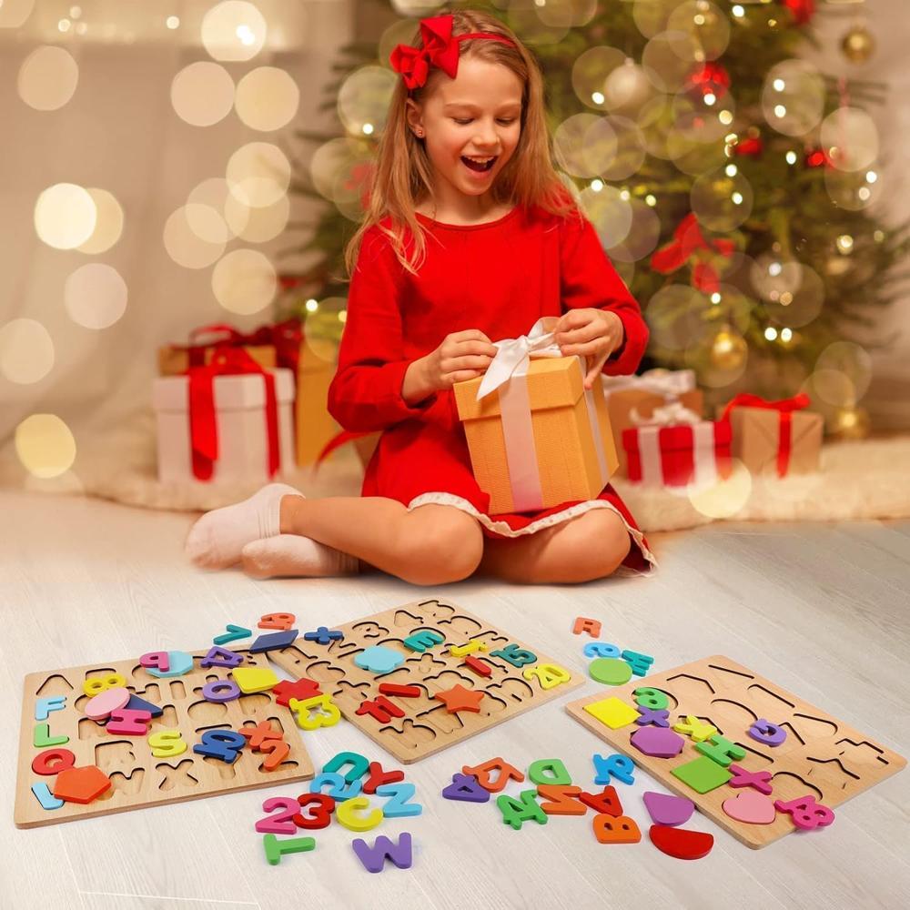 Color Wooden Puzzle Set