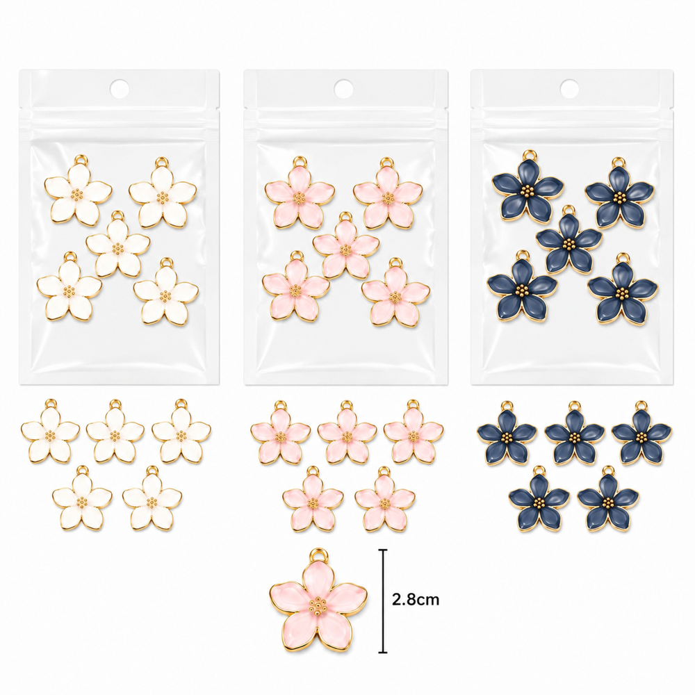Enamal Flower Charm