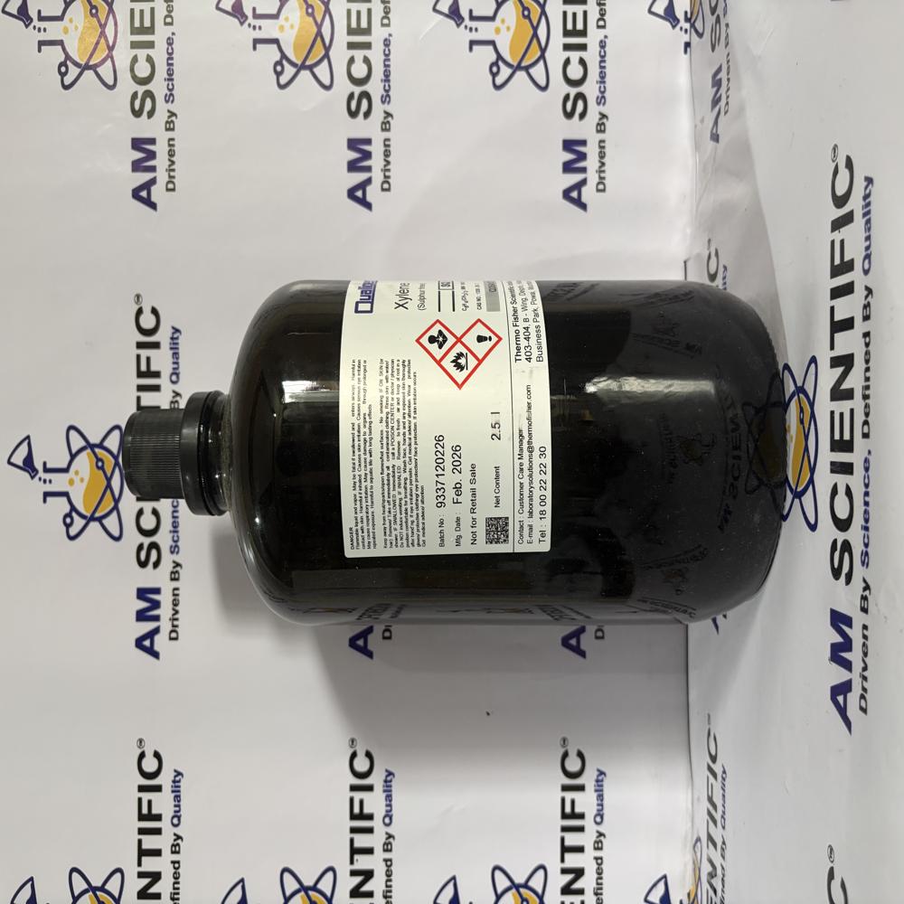 Xylene Sulphur Free SQ 2.5Ltr Qualigens