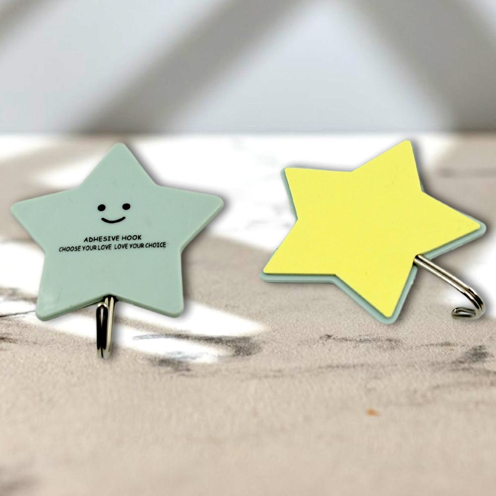 Multipurpose Strong Self-Adhesive Hooks Heavy Plastic Wall Hooks for Home & Office