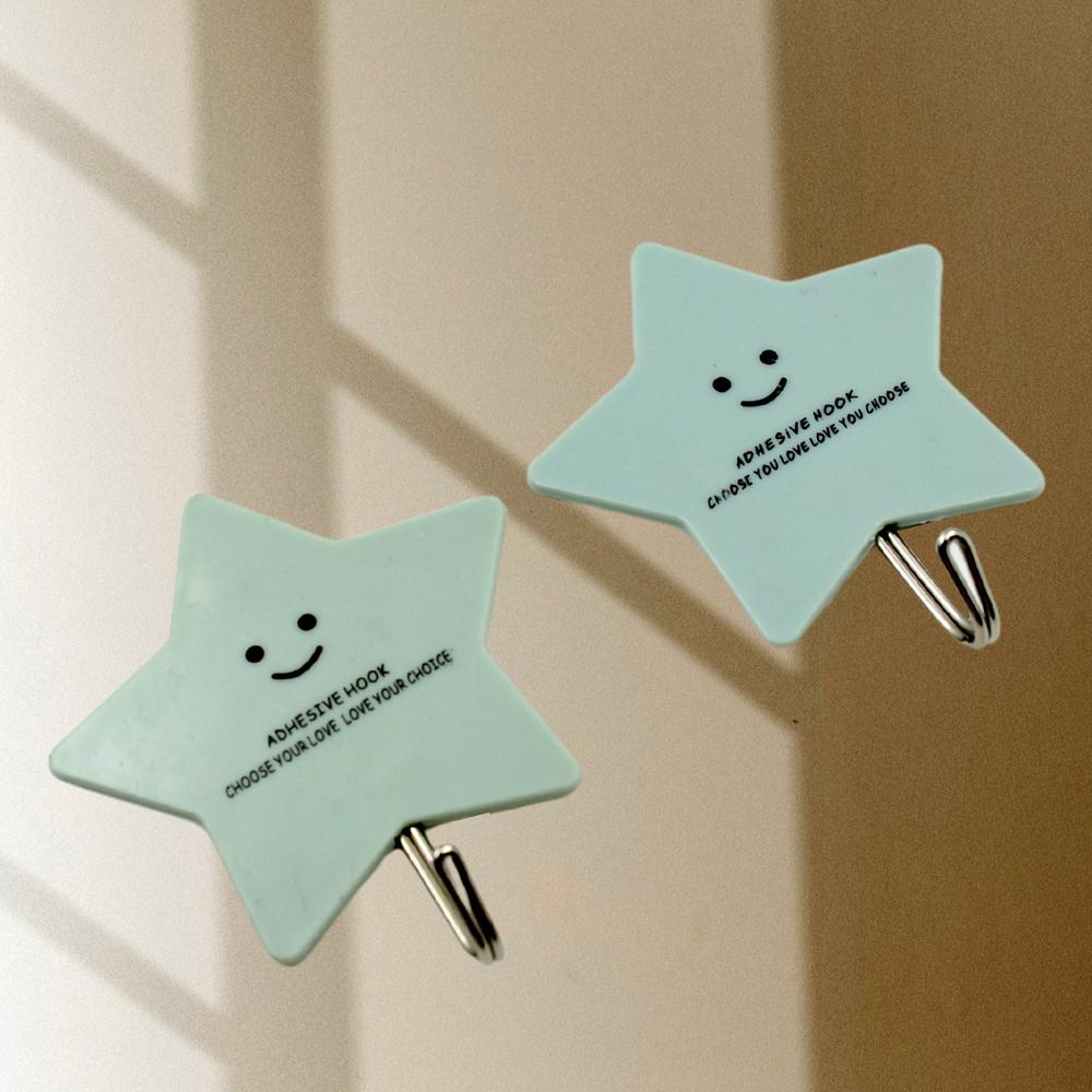 Multipurpose Strong Self-Adhesive Hooks Heavy Plastic Wall Hooks for Home & Office