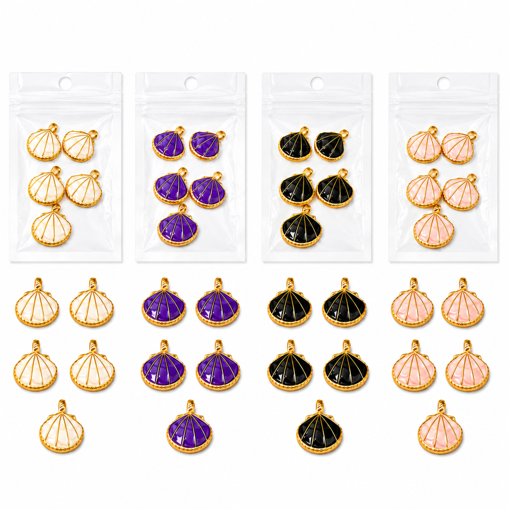 Enamel Shell Charms