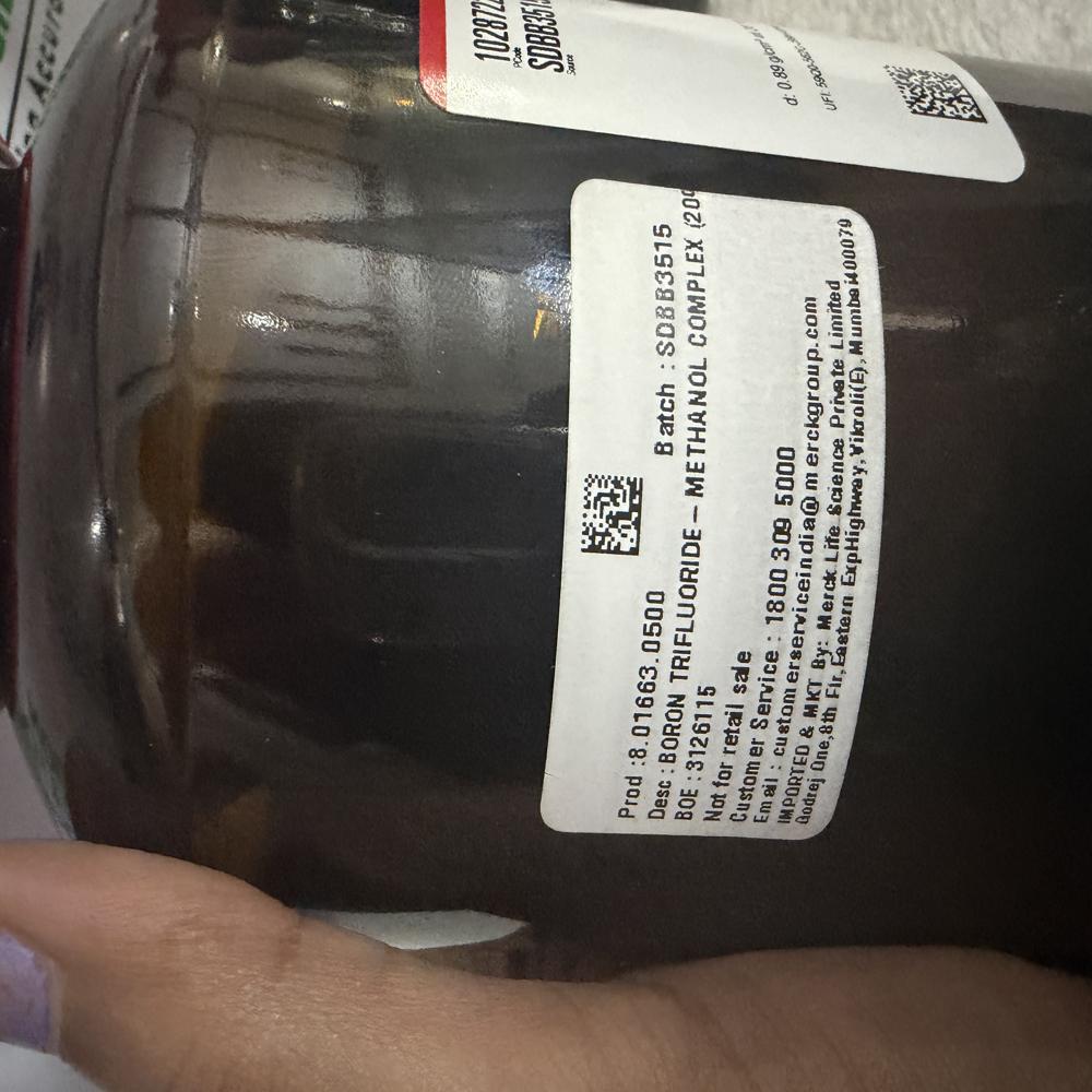 Boron trifluoride methanol complex 500ml