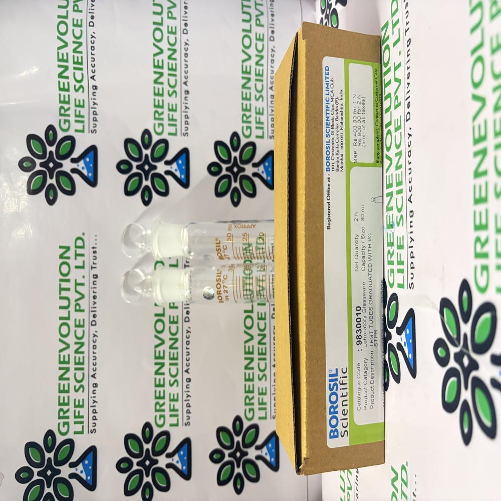 Graduated Test Tube With i/c Glass Stopper Borosil 